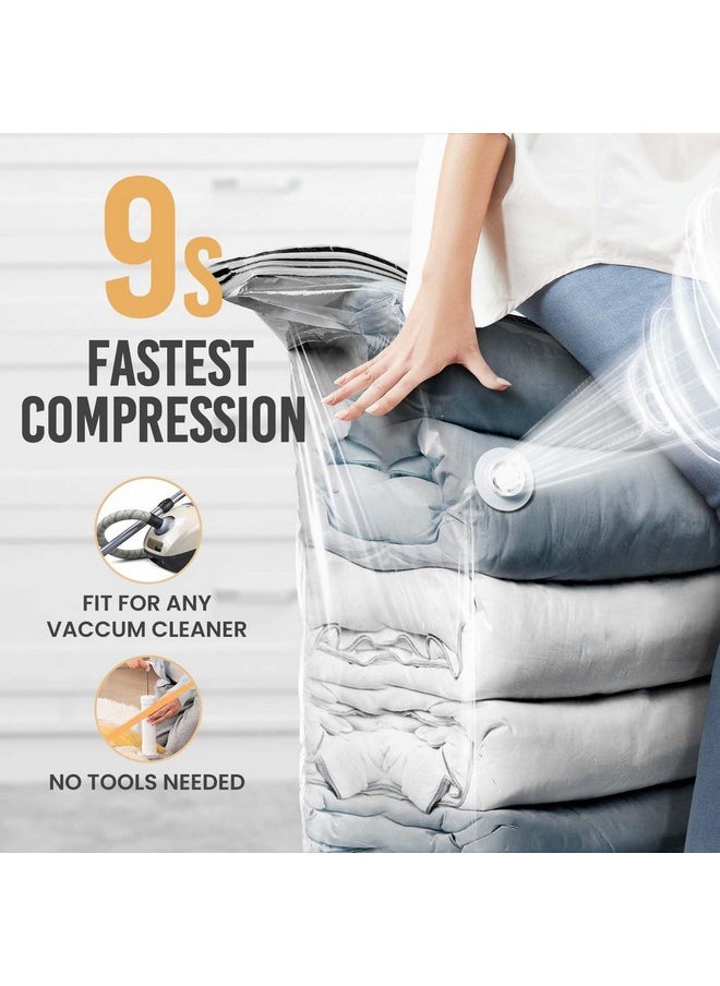 Taili TAILI 8 Pack Vacuum Storage Bags, Jumbo Cube (31x40x15 Inch), Extra Large Vacuum Seal Bags for Comforters, Blankets, Bedding, Clothes, Closet Organization Space Saving, Clear  - Image 4