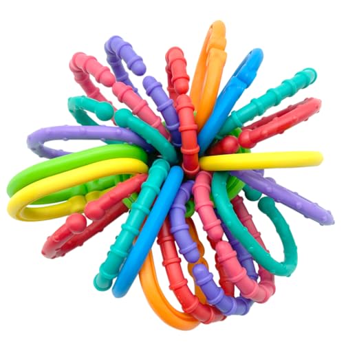 COLVWOFA Baby Toys LinkstoGo Car Seat and Hanging Stroller Ring Toy Larger Connecting Ring Travel Accessory Set - Image 1