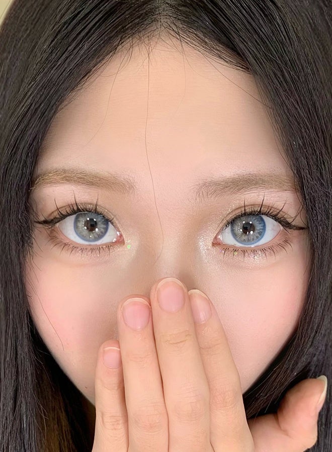 Mystic Eyes Soft Blue Contact Lenses, 6-Month Disposable, Daily Wear - Image 3