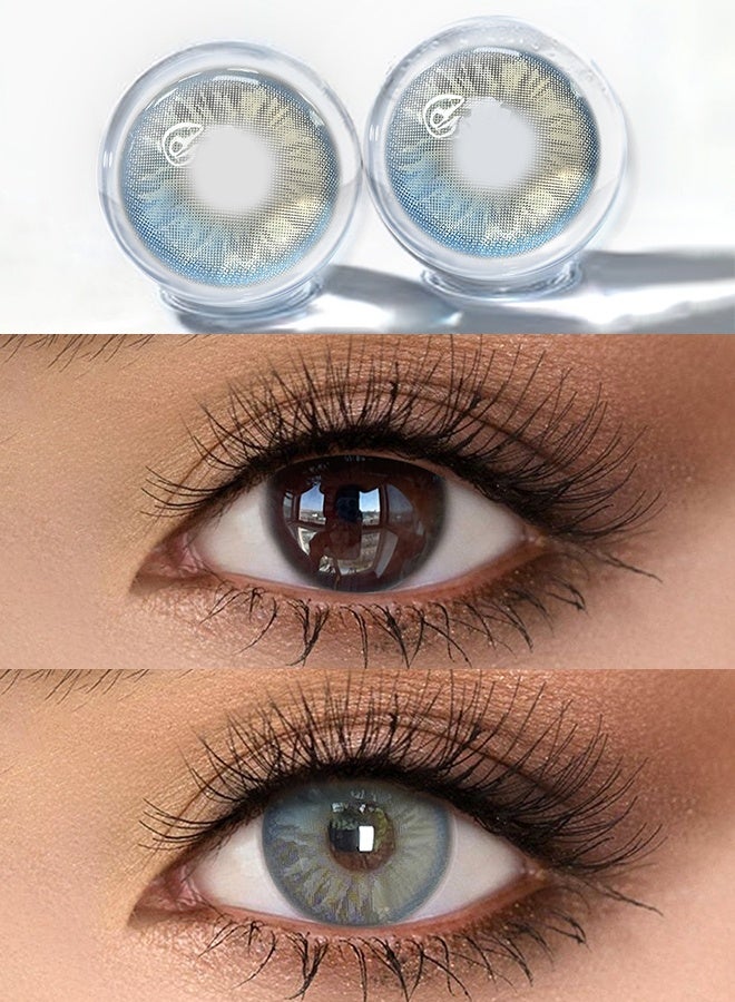 Mystic Eyes Soft Blue Contact Lenses, 6-Month Disposable, Daily Wear - Image 4