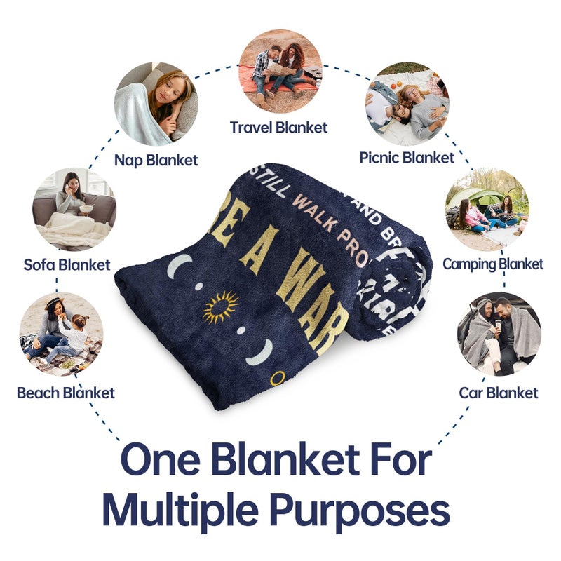 SteadStyle Cancer Care Gifts for Women, Get Well Soon Gifts Blanket for Her Him, Cancer Fighter Inspirational Quote Chemo Patient Gift - Meaningful Caring Message Battle Blanket - Image 4