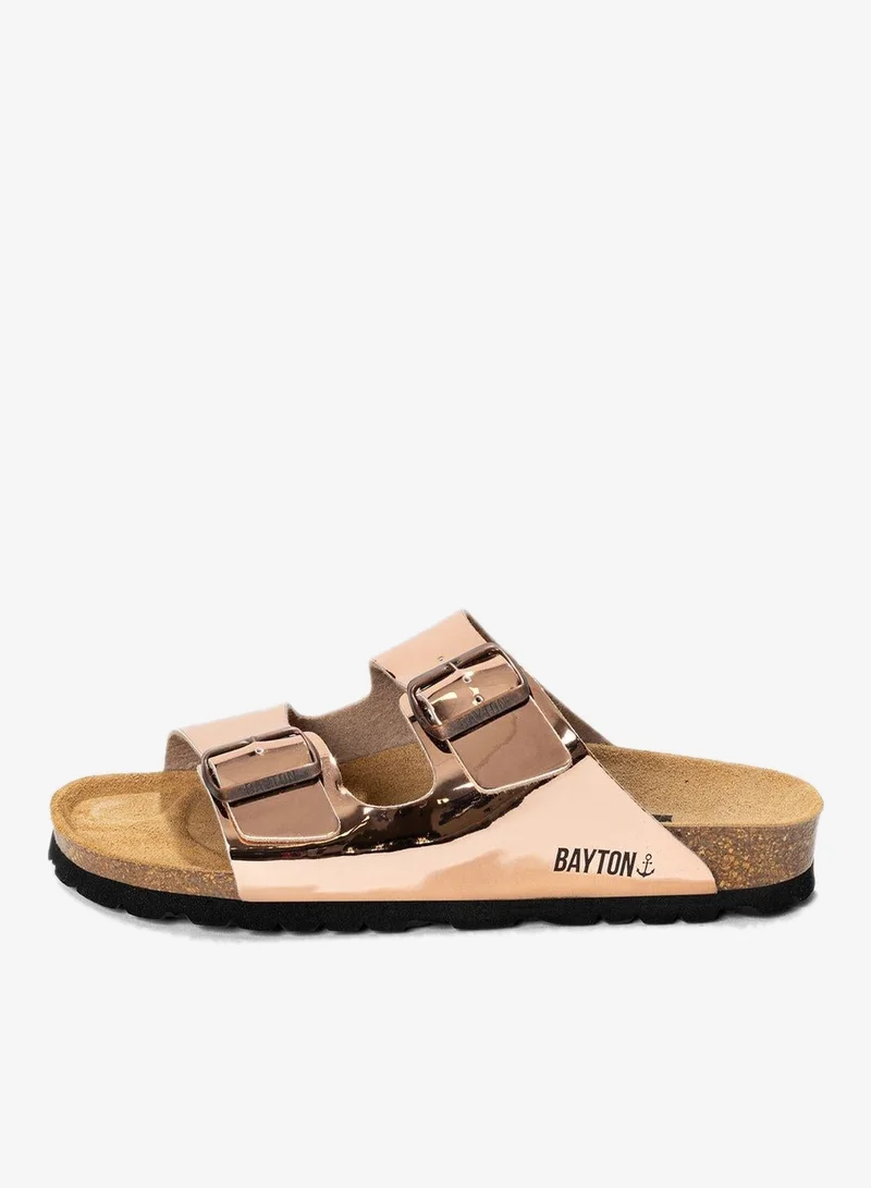 بيتون صندل مسطح بحزامين أطلس