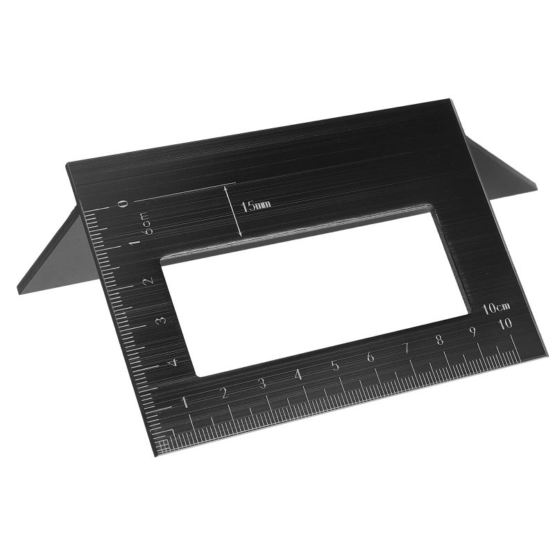 Aluminum Alloy Multi Angle Ruler 45 90 Degree Measuring Tool With T Shape Scriber - Image 2