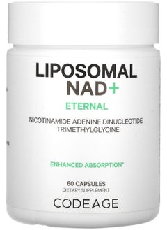 Liposomal NAD+, Eternal, Nicotinamide Adenine Dinucleotide Trimethylglycine, 60 Capsules