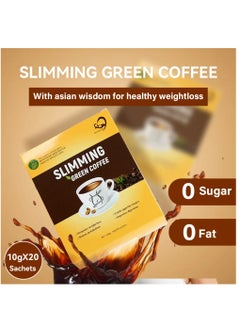 WS Instant Slimming Green Coffee Weight Loss for slim, Natural Diet Beauty life slimming green coffee for weight loss 20 sachets  - Image 2