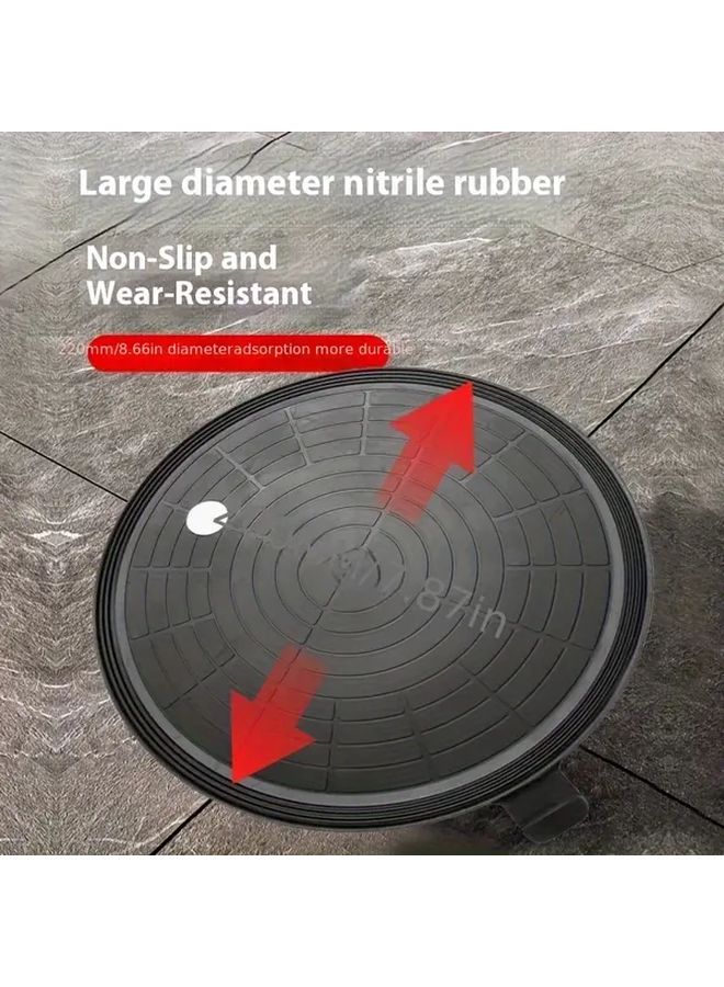 كأس شفط أسود وأحمر ثقيل الواجب بسعة تحميل 440 رطلاً لشاشة LED مع بطارية قابلة لإعادة الشحن - Image 5