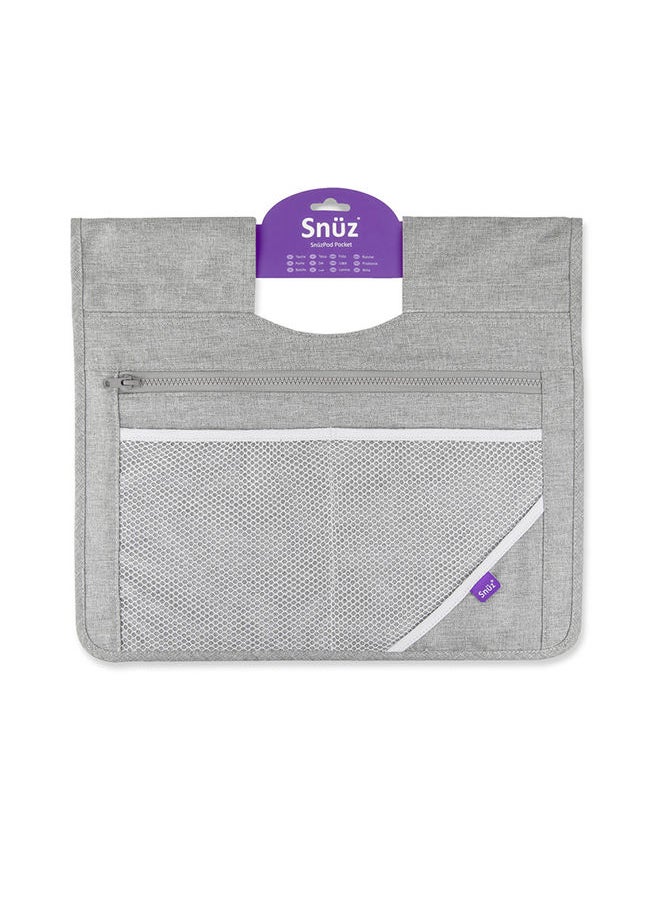 Snuz - Pod 4 Storage Pocket, Multiple Pockets, Canvas Fabric, Hand Washable, Colour - Grey, Dimension - 36Cm X 40Cm - Image 1