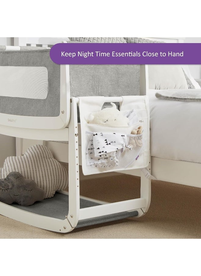 Snuz - Pod 4 Storage Pocket, Multiple Pockets, Canvas Fabric, Hand Washable, Colour - Grey, Dimension - 36Cm X 40Cm - Image 1