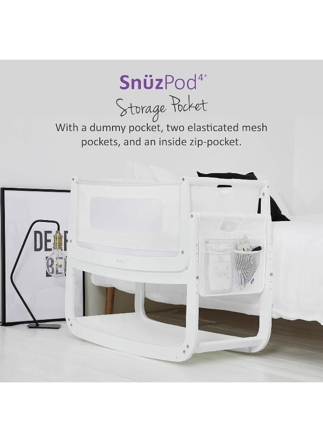 Snuz - Pod 4 Storage Pocket, Multiple Pockets, Canvas Fabric, Hand Washable, Colour - Grey, Dimension - 36Cm X 40Cm - Image 1