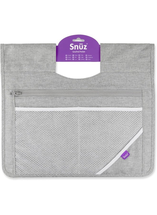 Snuz - Pod 4 Storage Pocket, Multiple Pockets, Canvas Fabric, Hand Washable, Colour - Grey, Dimension - 36Cm X 40Cm - Image 1