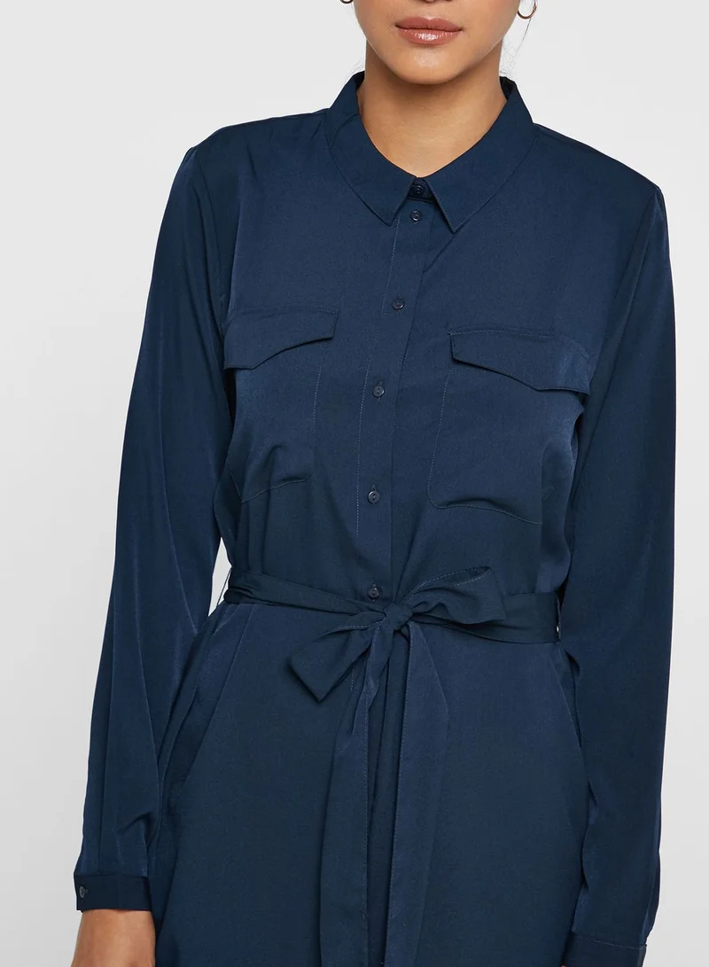 Jacqueline de Yong Self Tie Shirt Dress