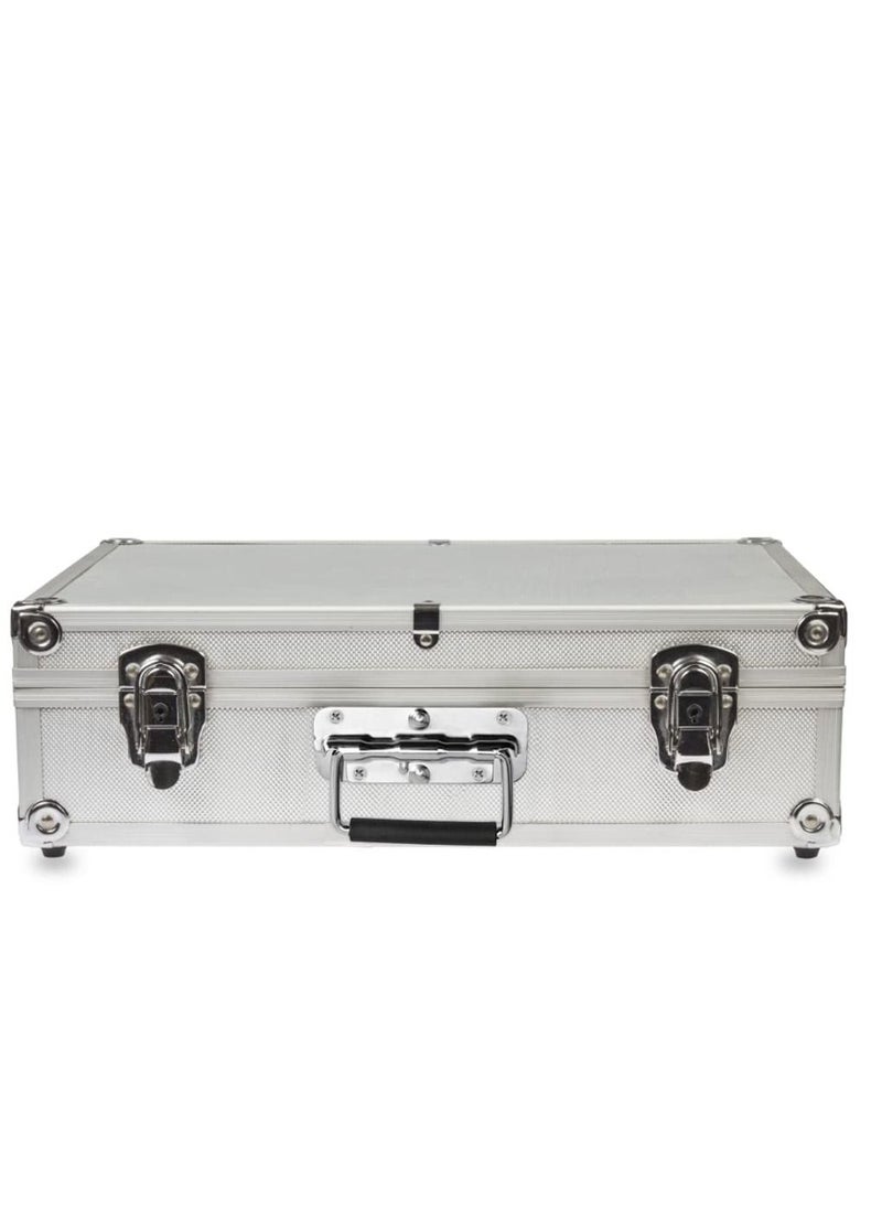 Y&D - 2pcs Stainless Spring Folding Handle, with Rubber Grip Metal Lifting Box Handle Heavy Duty, Tool Handles, Chest Ring Pull Stee, for Toolbox Replacement, Storage Boxes - Image 1