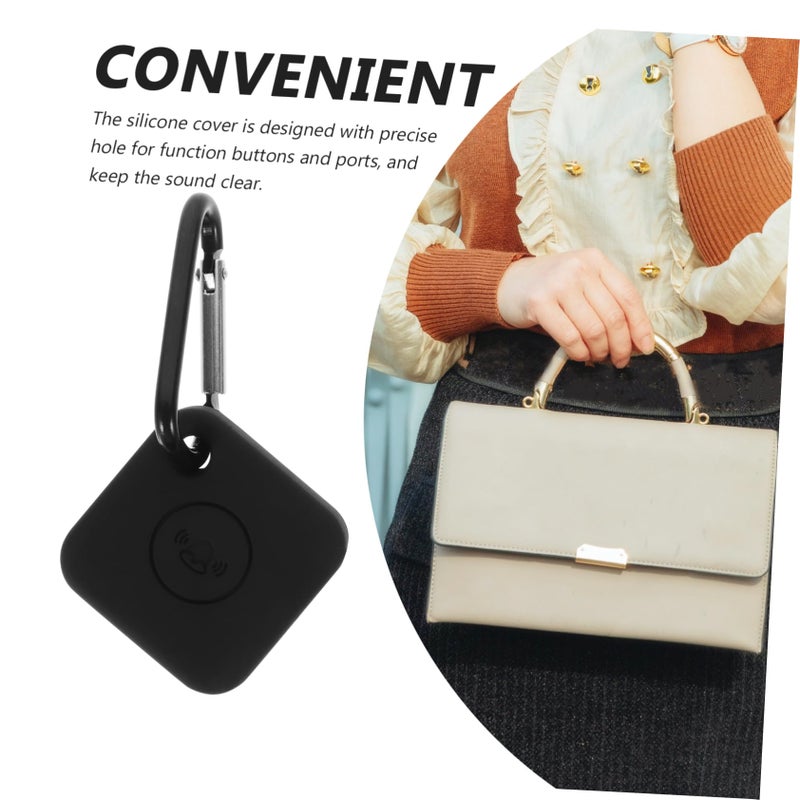 2 قطعة من غطاء السيليكون الواقي لـ Tile Mate مع فتحات دقيقة ومشبك حمل - Image 3