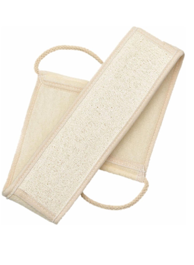 Natural Loofah Back Scrubbers for Use in Shower, Exfoliating Natural Loofah Back Scrubber for Shower for Men & Women to Clean Your Back Deeply, 70cm