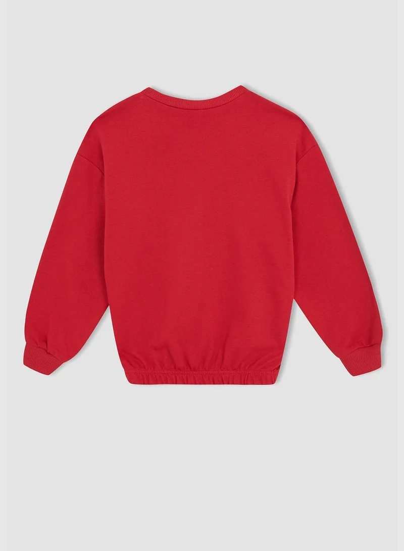 DeFacto Regular Fit Long Sleeve Penguin Print Knit Jumper