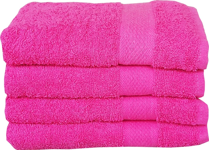 Mira Home 4-Piece Hand and Face Towel Set 100% Cotton 50 x 90 cm Simple Time Towel Set