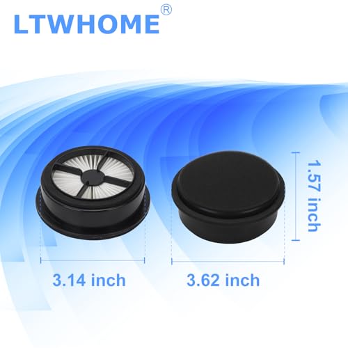 LTWHOME Replacement HEPA Filter and Foam Filter Kit Fit for Dirt Devil Vacuum Cleaners F44, Compares to 304019001 (Pack of 2 Set) - Image 2