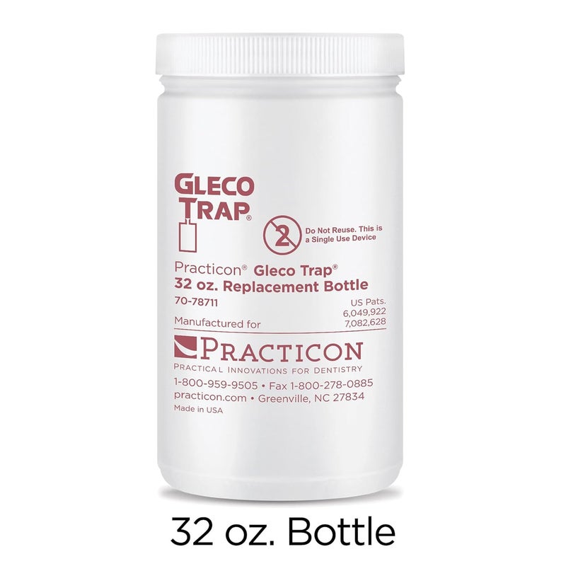 Practicon Gleco Trap 32 oz. Replacement Bottles for Clay & Plaster Sink Trap, Pack of 12 - Image 2