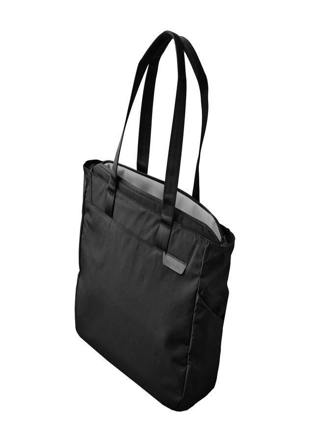 ALPAKA Metro Tote 14L Water-Resistant Zipper Tote Bag, Fits 16 Inch Laptop with Sleeve,Tablet Pocket,Detachable Key Clip External Water Bottle Holder for Commuter Work Travel Black - Image 1