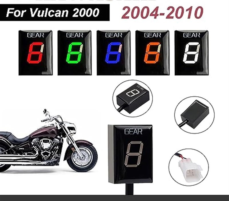 Vuzmode Motorcycle 1-6 Gear Indicator - Image 3