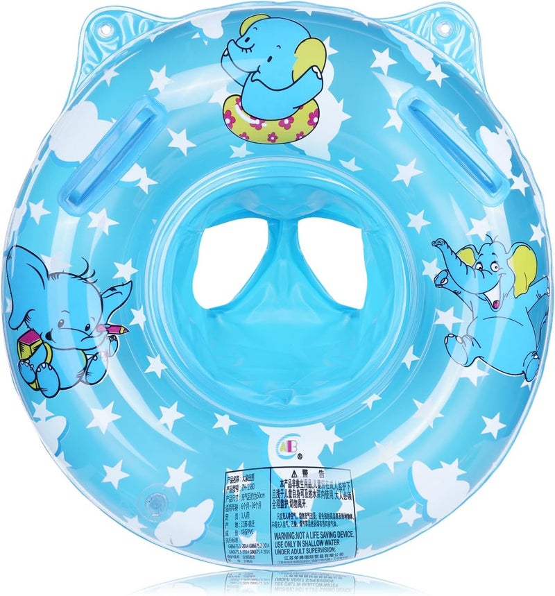 SILENCIO Inflatable Baby Swimming Ring – Elephant Design Swimming Seat for Infants and Toddlers, Safe and Comfortable Water Aid for Children Learning to Swim - Image 1