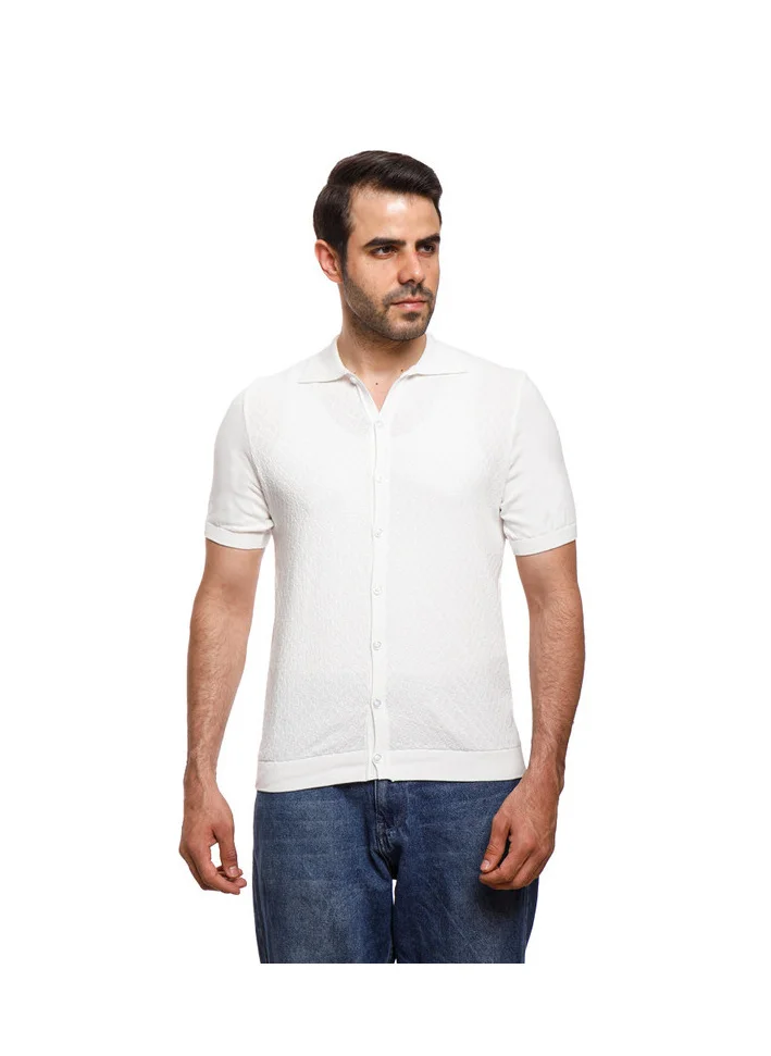 Coup Coup - Woven Polo-Shirt with Short Sleeves