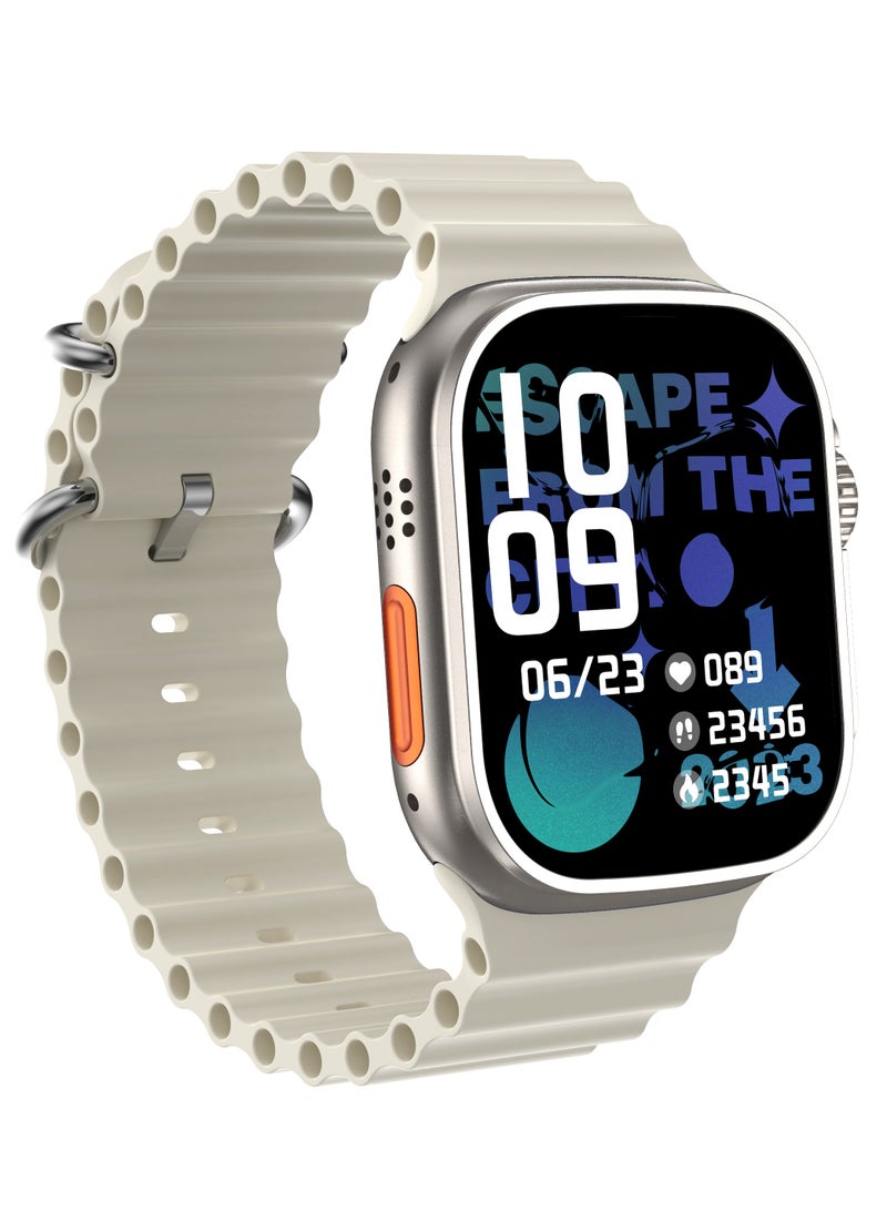 AROAQ T900 Ultra 2 GS Big 2.3 Infinite Display Series 9 Super Fast Ultra Smartwatch White - Image 4