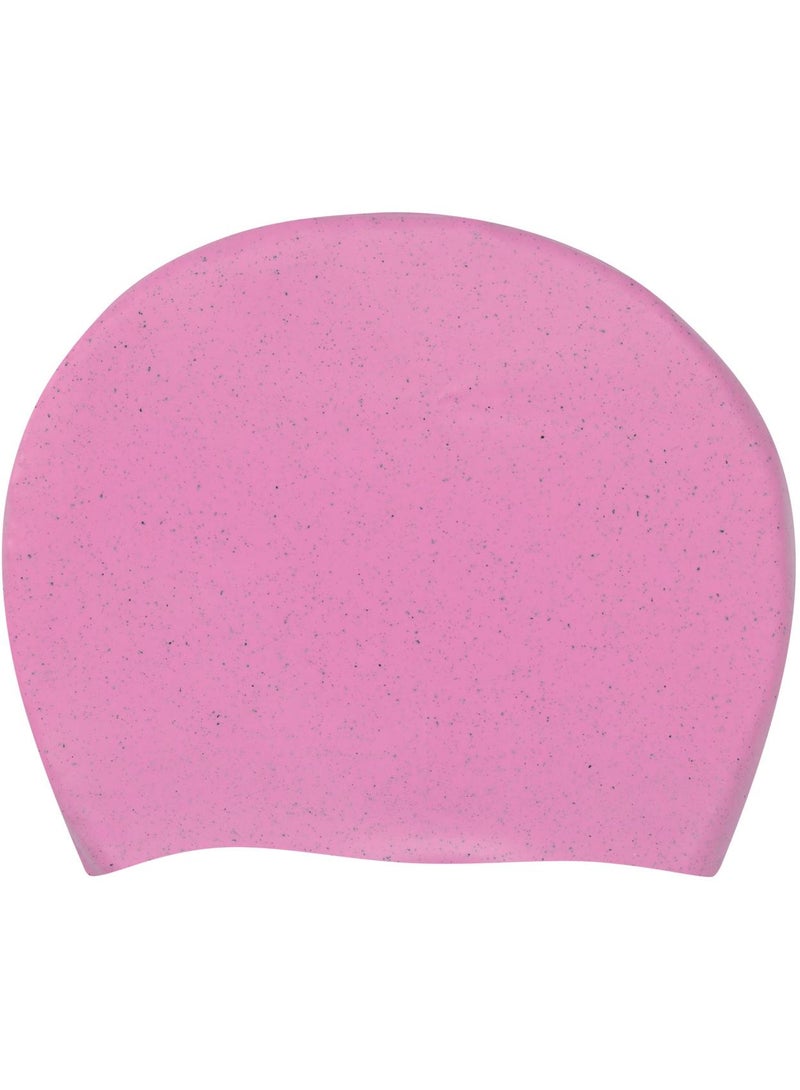Joss Pink Silicone Swimming Cap  Recycled Silicone, Eco-Friendly, Comfortable Fit, Chlorine Protection, Ideal For Pool & Open Water Training - Image 2