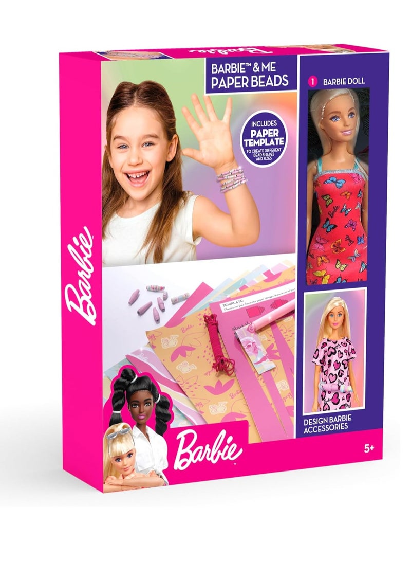 Barbie Paper Beads With Doll Set - Image 1