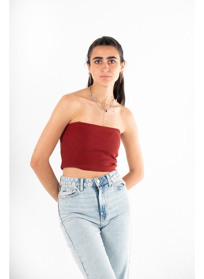 The Strappy Basic In Brick Red