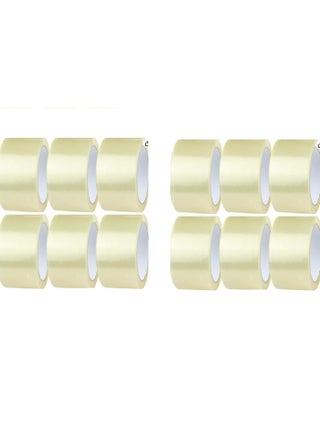 12PC Exact Clear Packing Tape for Heavy Duty Packaging for Sealing Parcel Boxes, Moving Box , Large Postal Bags 80Yards - pzsku/Z373F812DB5B1B3E1573FZ/45/_/1716387499/1c5bbb03-c432-4300-bd4c-5e8b06f9a0e1