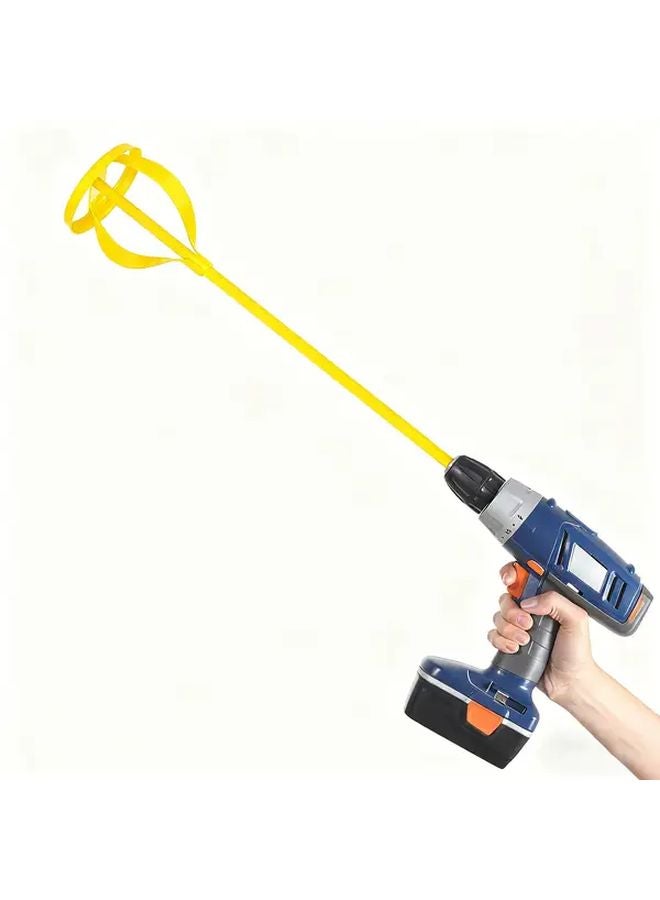 Yellow Heavy Duty Mixer Attachment For Cement Epoxy Resin Durable Metal Structure - Image 2