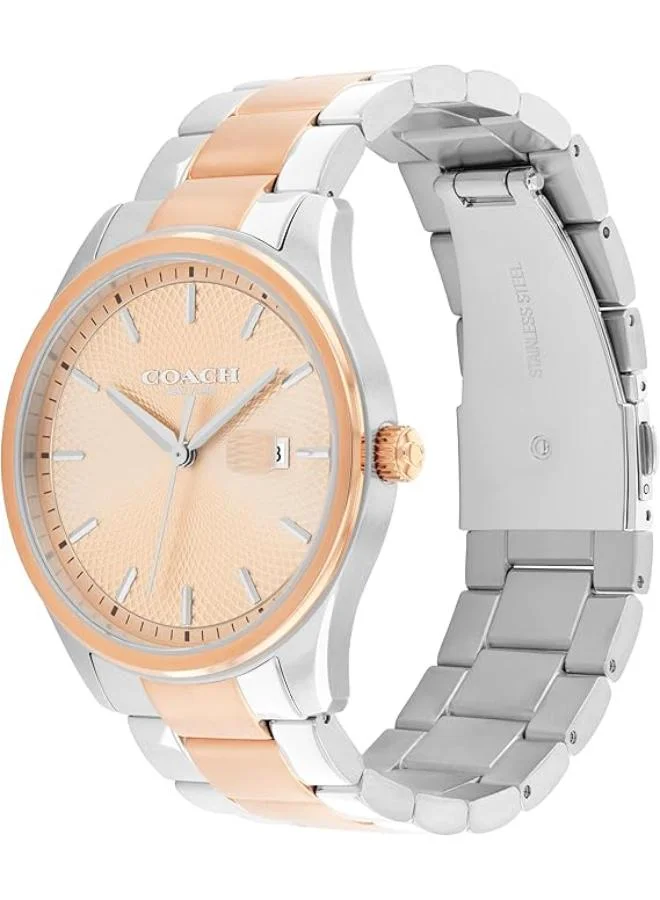 COACH Quartz analog Watch Steel Strap