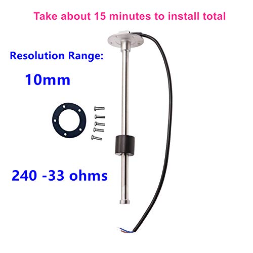 AODITECK 240-33 ohms 5"(130mm) Boat Fuel Tank Sending Unit Fuel Sending Unit Marine Truck Car RV Water Level Sensor Gas Tank Gauge Sender - Image 2