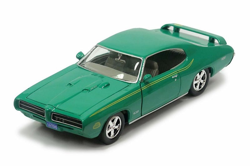 MOTORMAX 1969 Pontiac GTO Judge, Green - Motormax 73242 - 1/24 scale Diecast Model Toy Car for unisex-children - Image 2