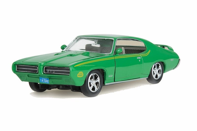 MOTORMAX 1969 Pontiac GTO Judge, Green - Motormax 73242 - 1/24 scale Diecast Model Toy Car for unisex-children - Image 1