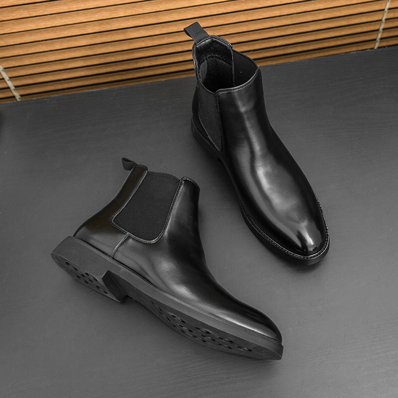 British Retro Chelsea Boots Men'S Shoes Short Boots Plus Suede Boots Martin Boots Large Size Boots Men'S Drop Shipping - Image 2