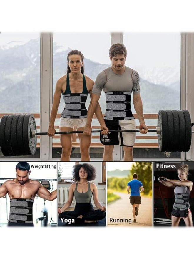 SUCITY SUCITY Slimming Trimmer Belt Men,Exercise Waist Trimmers for Women,Slimming Belt for Women,Abdomen Trainer Neoprene Corset Sauna Sweat Belly with Belts Sports Sculpting Back Support  - Image 2