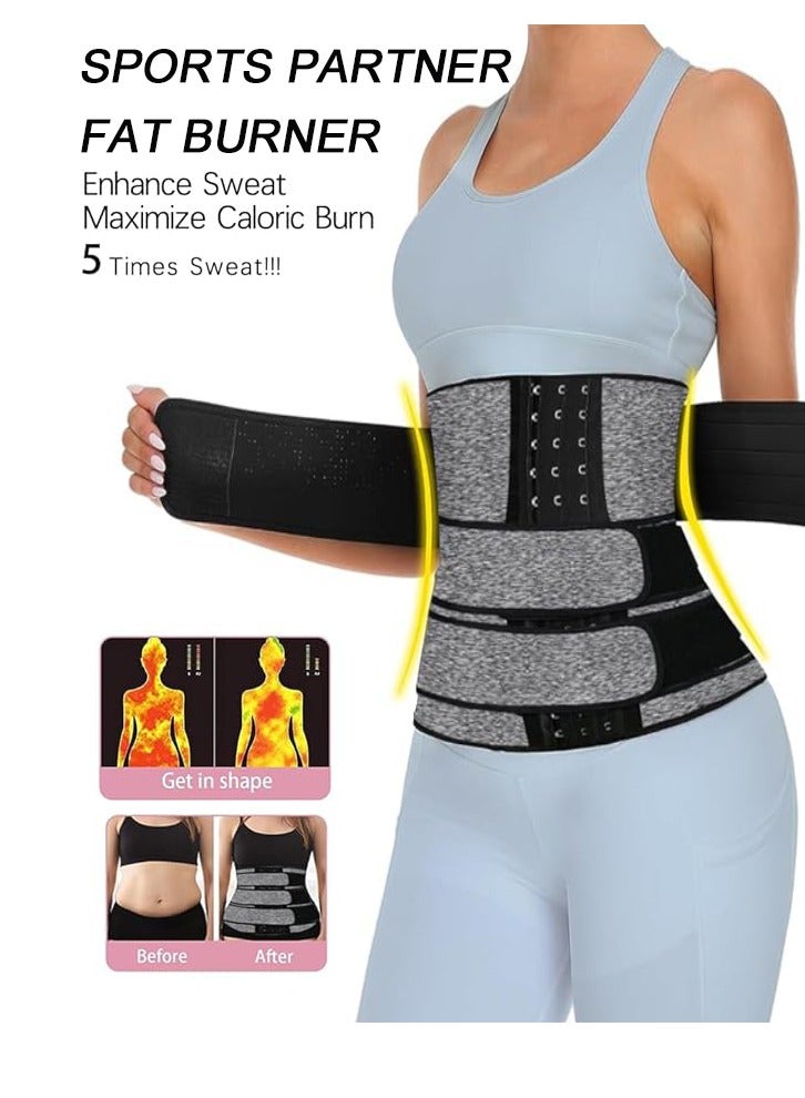 SUCITY SUCITY Slimming Trimmer Belt Men,Exercise Waist Trimmers for Women,Slimming Belt for Women,Abdomen Trainer Neoprene Corset Sauna Sweat Belly with Belts Sports Sculpting Back Support  - Image 4