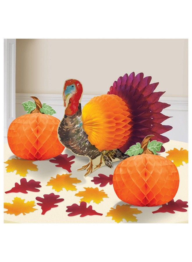 Amscan Traditional Thanksgiving Table Decorating Kit Multicolored - Image 2