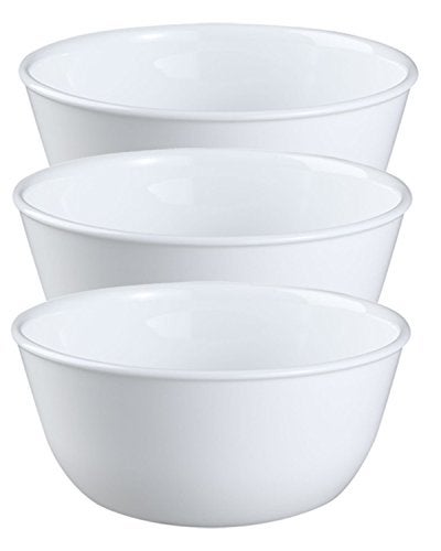 Corelle Coordinates Wh Corelle Livingware Super Soup/Cereal Bowl, 28 oz, Winter Frost White, Set of 3 - Image 3