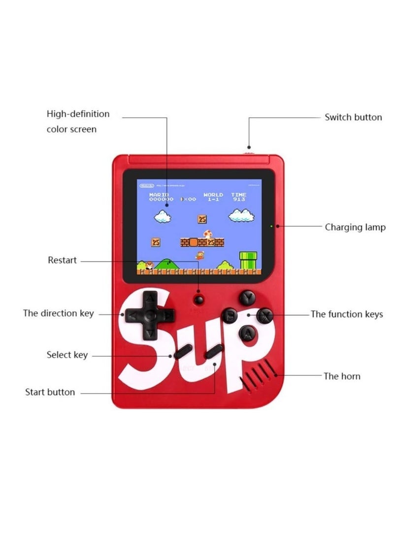 SUP Game Box Mini Console with 400 Retro Games in 1 – Classic Video Game Collection, Easy TV Connectivity via HDMI, Portable Plug-and-Play Design, Compatible with Modern TVs, Perfect for Kids & Adults, Blue Color for Fun Gaming Experience  - Image 2
