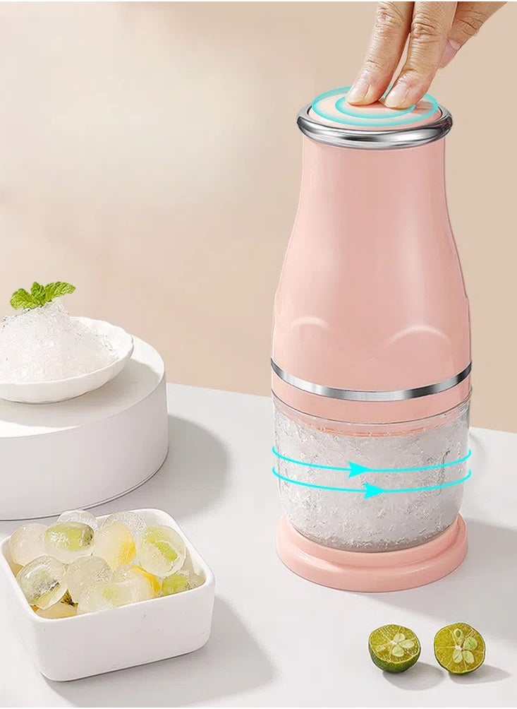 General Small hand-cranked ice shaver for home use, crushed smoothie/hail ice/milk ice can be done in one key, safe and portable easy to clean  - Image 1
