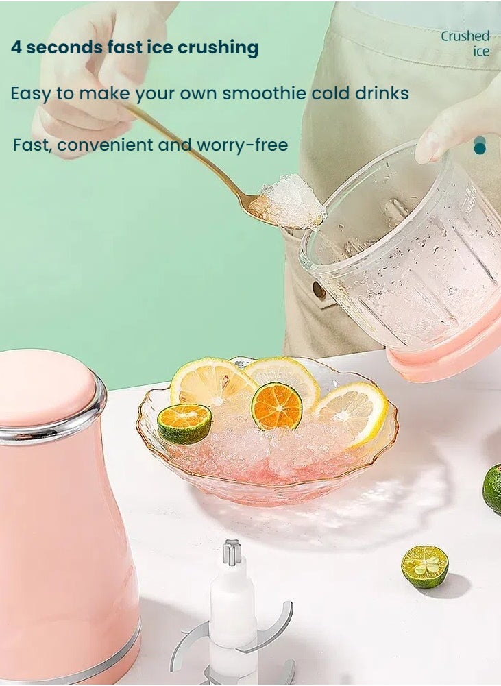 General Small hand-cranked ice shaver for home use, crushed smoothie/hail ice/milk ice can be done in one key, safe and portable easy to clean  - Image 4