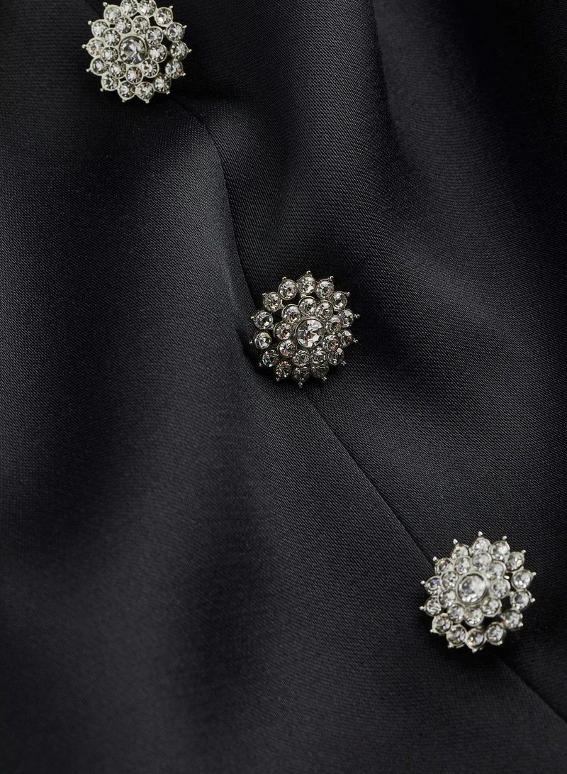 H&M Button Detail Mini Skirt