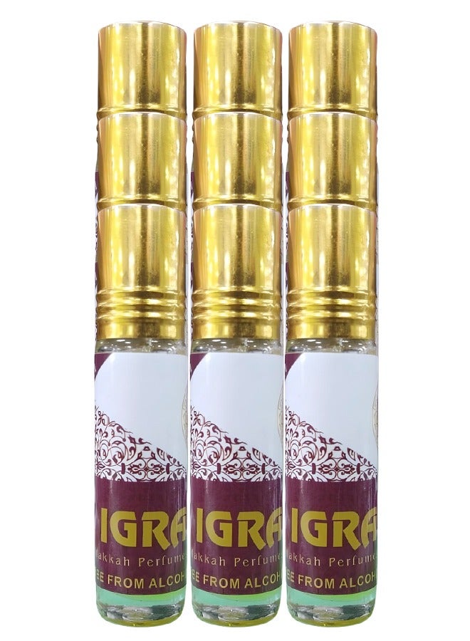 بيرفيومز 9 قطع زيت عطري اغرا مكة 12 مل - Image 1