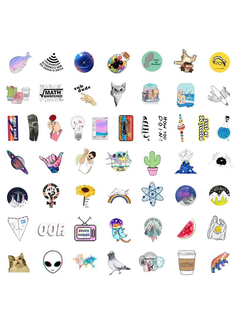 Loquat 100Pcs Waterproof Stickers for Water Bottle, Laptop, Skateboar,d Computer, Phone.Cute Cartoon Stickers for Kids Teens - Image 3