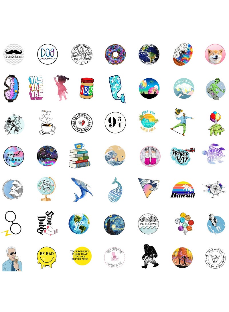 Loquat 100Pcs Waterproof Stickers for Water Bottle, Laptop, Skateboar,d Computer, Phone.Cute Cartoon Stickers for Kids Teens - Image 2