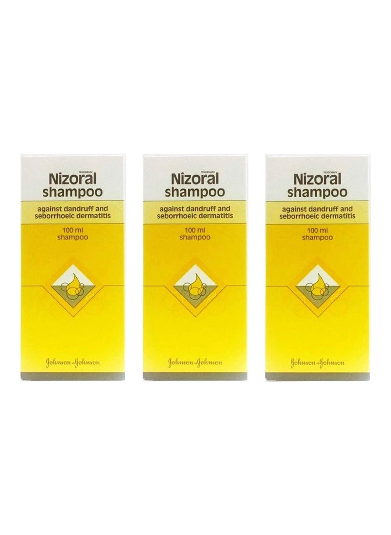 Nizoral Anti-Dandruff Shampoo, 100Ml - Pack Of 3  - Image 1