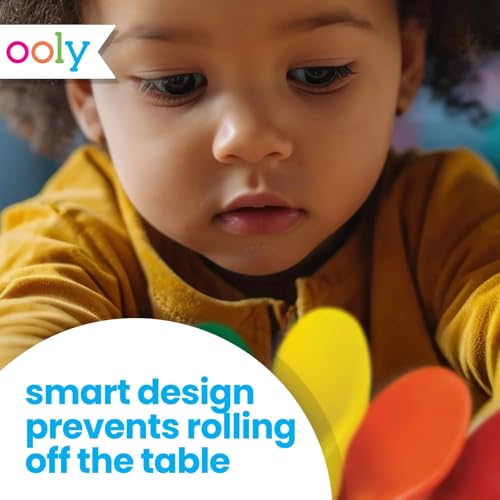 Ooly Ergonomic Erasable Crayons for Young Kids, 10 Colored Crayons in Bright Colors are Non-Toxic and Made from Eco-Friendly Polymers, No Rolling Crayon, Gifts for Kids - Image 3